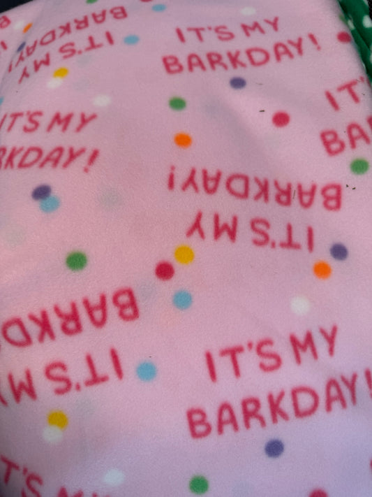 It’s My “Barkday” (Pink Background) custom dog sweatshirt