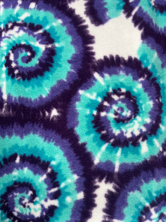 Purple and blue tie dye pattern custom dog sweatshirt