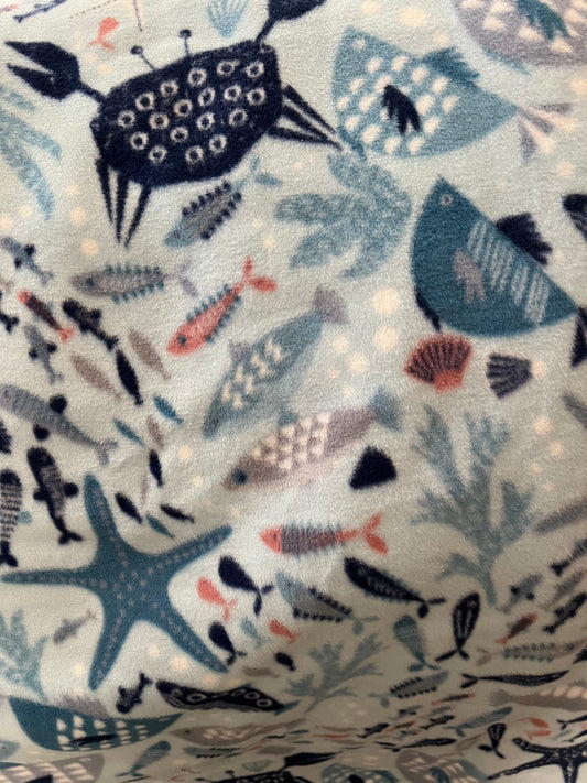 Under the sea creatures pattern custom dog sweatshirt