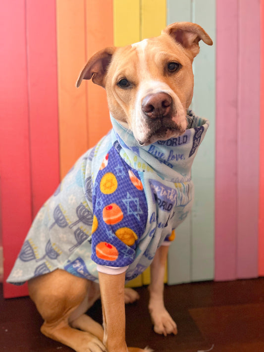 Hanukkah mix-and-match print long sleeve sweatshirt